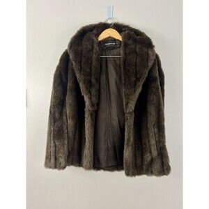 Vintage Komitor Faux Fur Cape Coat
